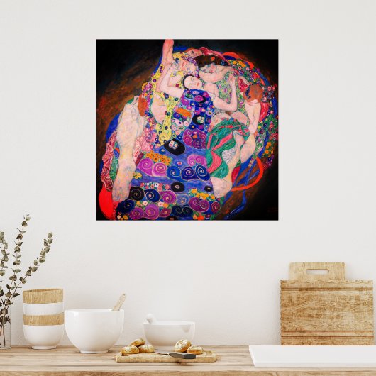 Die Jungfrau von Gustav Klimt Poster (Küche)