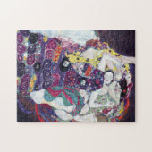 Die Jungfrau von Gustav Klimt Puzzle (Horizontal)