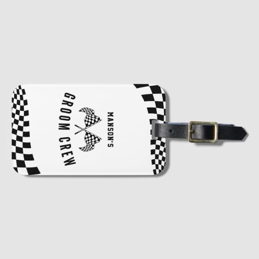 Die Junggesellenabschied Crew Gepäckanhänger (Vorderseite (Horizontal))