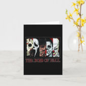 Die Jungs des Fall Horrors Halloween Karte (Gelbe Blume)