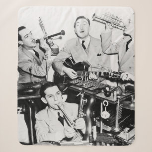 Die Jungs in Bandvintage, Musik, Band, Retro, s Sherpadecke