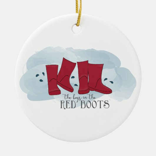 Die Jungs in Red Boots Weihnachtsschmuck (Vorne)