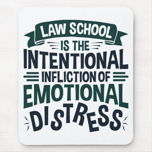 Die juristische Fakultät ist die vorsätzliche Notl Mousepad (Vorne)