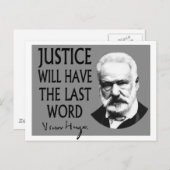 Die Justiz wird das letzte Wort haben Postkarte (Vorne/Hinten)
