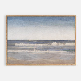 Die Jutland-Seenlandschaft , Vintages Öl Poster