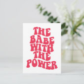 Die Kabe mit dem Power Postkarte (Stehend Vorderseite)