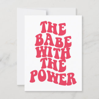 Die Kabe mit dem Power Postkarte