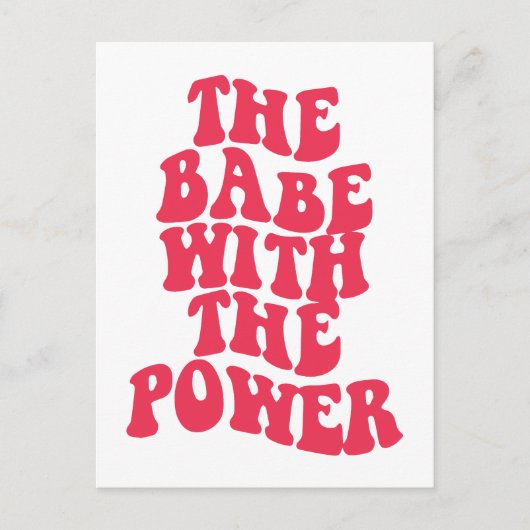 Die Kabe mit dem Power Postkarte (Vorderseite)