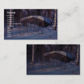 Die Kabine des alten Trappers Visitenkarte (Vorne/Hinten)