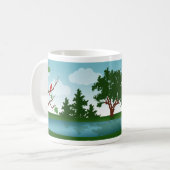 Die Kabine - Landleben-personalisierte Tasse (Vorderseite Links)