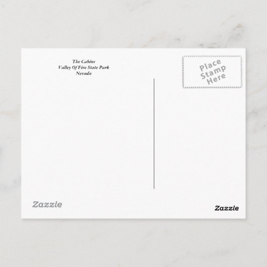 Die Kabinen Postkarte (Rückseite)