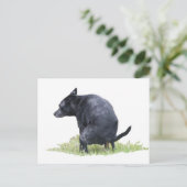 Die Kackend Hundeschwächter Postkarte (Stehend Vorderseite)