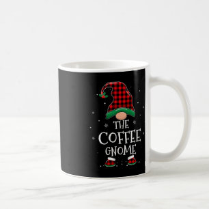 Die Kaffee-Gnome-Weihnachtsfamilie passt zu Karier Kaffeetasse