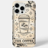 Die Kaffee-Tarot-Karte Case-Mate iPhone Hülle (Rückseite)
