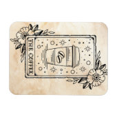 Die Kaffee-Tarot-Karte Magnet (Horizontal)