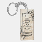 Die Kaffee-Tarot-Karte Schlüsselanhänger (Vorderseite links)