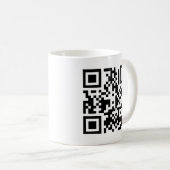 Die Kaffee-Tasse QR Würfel-| Kaffeetasse (VorderseiteRechts)