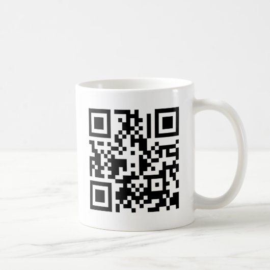 Die Kaffee-Tasse QR Würfel-| Kaffeetasse (Rechts)