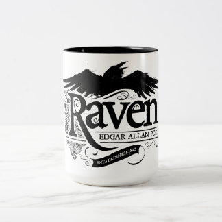 Die Kaffee-Tasse Raben-Edgar Allan Poe Zweifarbige Tasse