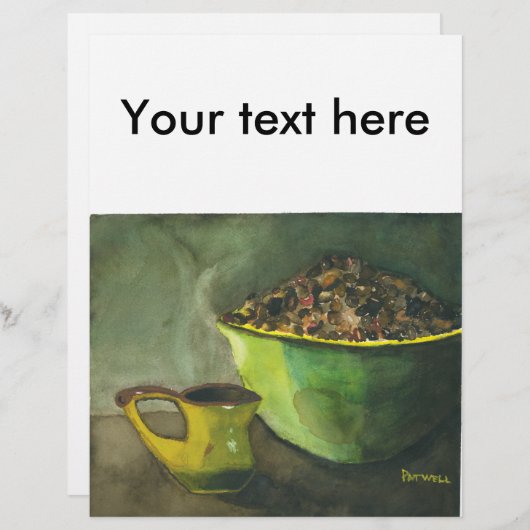 Die Kaffeebowl Kaffeebohnen aus dem Dampfbad (Vorne/Hinten)