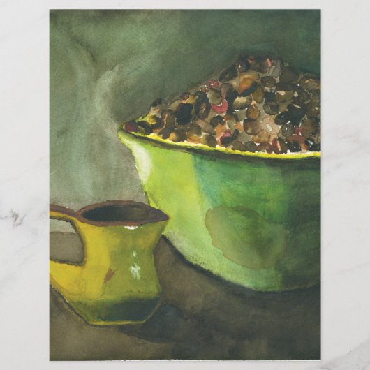 Die Kaffeebowl Kaffeebohnen aus dem Dampfbad (Vorderseite)