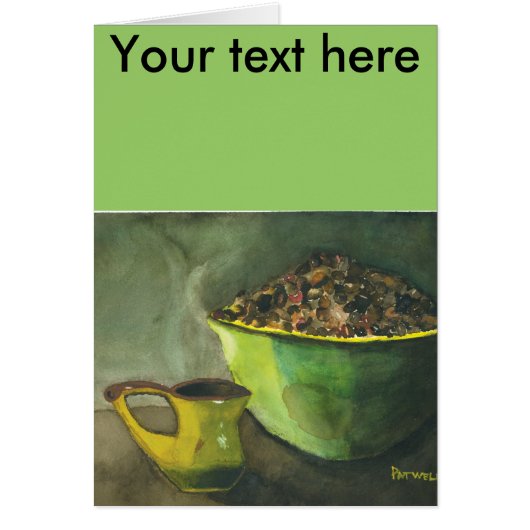 Die Kaffeebowl Kaffeebohnen aus dem Dampfbad (Vorne)