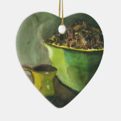 Die Kaffeebowl Kaffeebohnen aus dem Dampfbad Keramik Ornament (Rechts)