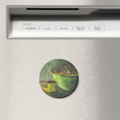 Die Kaffeebowl Kaffeebohnen aus dem Dampfbad Magnet (In Situ (Geschirrspüler))