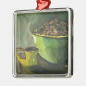 Die Kaffeebowl Kaffeebohnen aus dem Dampfbad Ornament Aus Metall (Links)