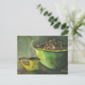 Die Kaffeebowl Kaffeebohnen aus dem Dampfbad Postkarte (Stehend Vorderseite)