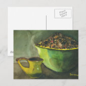 Die Kaffeebowl Kaffeebohnen aus dem Dampfbad Postkarte (Vorne/Hinten)
