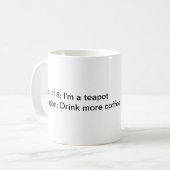 Die Kaffeefehlermeldung Kaffeetasse (Vorderseite Links)