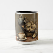 ​"Die Kaffeekatze Tasse (Zentrum)