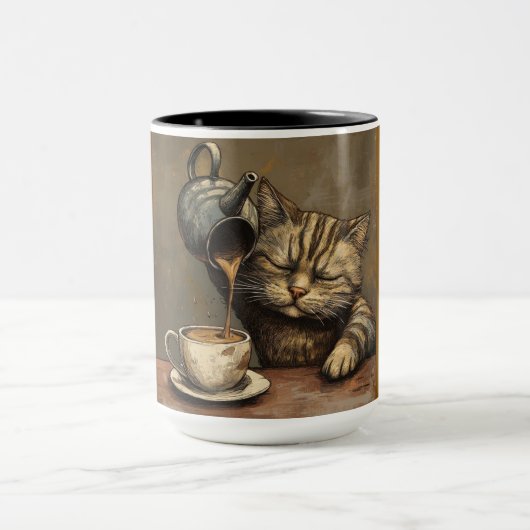 "Die Kaffeekatze Tasse (Zentrum)