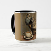 ​"Die Kaffeekatze Tasse (Vorderseite Links)