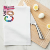 Die Kaffeekunst läuft so, als wäre dir der Kaffee  Geschirrtuch (Viertel Falte)