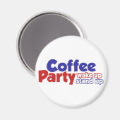 Die Kaffeemaschine Weckte auf Magnet (Vorderseite/Rückseite)