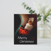 Die Kaffeepause des Weihnachtsmanns Vintag Feiertagspostkarte (Stehend Vorderseite)
