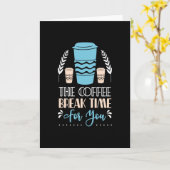 Die Kaffeepause für Ihren Kaffee Karte (Gelbe Blume)