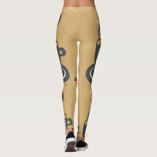 Die Kaffeetasse-Leggings Leggings (Rückseite)
