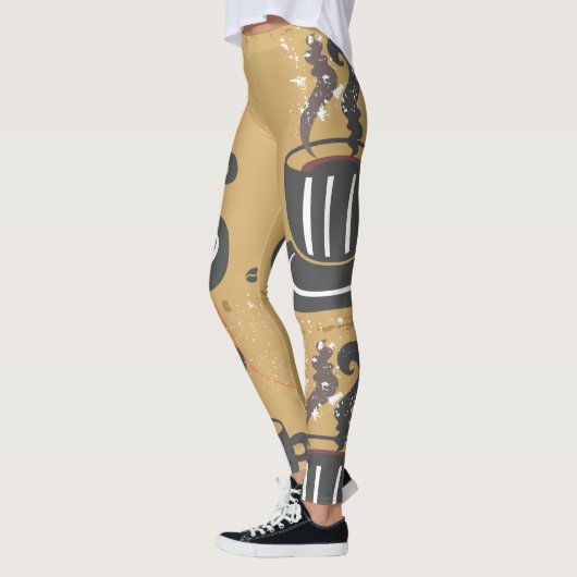 Die Kaffeetasse-Leggings Leggings (Links)