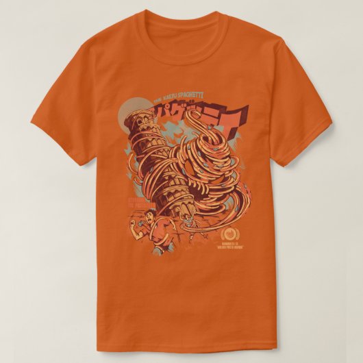 Die Kaiju Spaghetti T-Shirt (Design vorne)