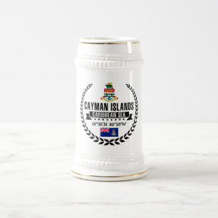 Die Kaimaninseln Bierglas