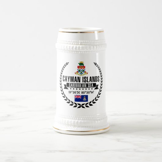 Die Kaimaninseln Bierglas (Mittel)