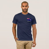 Die Kaimaninseln - Caymanian Flagge T-Shirt (Vorne ganz)