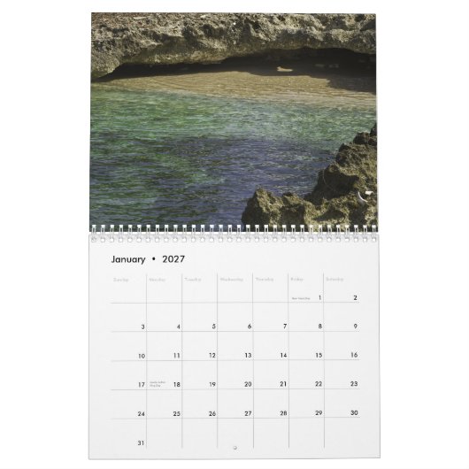 Die Kaimaninseln-Kalender Kalender (Jan 2027)