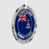 Die Kaimaninseln-rundes Emblem Ornament (Vorderseite)