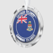 Die Kaimaninseln-rundes Emblem Ornament (Vorderseite)