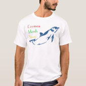 Die Kaimaninseln-Taucher - Delphin (Front) T-Shirt (Vorderseite)