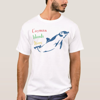 Die Kaimaninseln-Taucher - Delphin (Front) T-Shirt